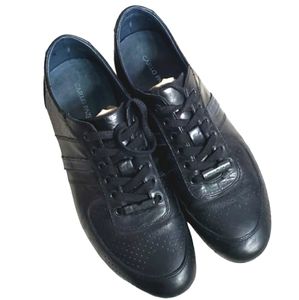 Carlo Pazolini Black Leather Shoes, Size EU 41 US 8 Mens